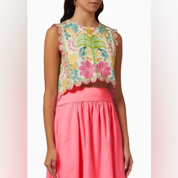 FARM Rio Tops - Farm Rio open tropical crop top